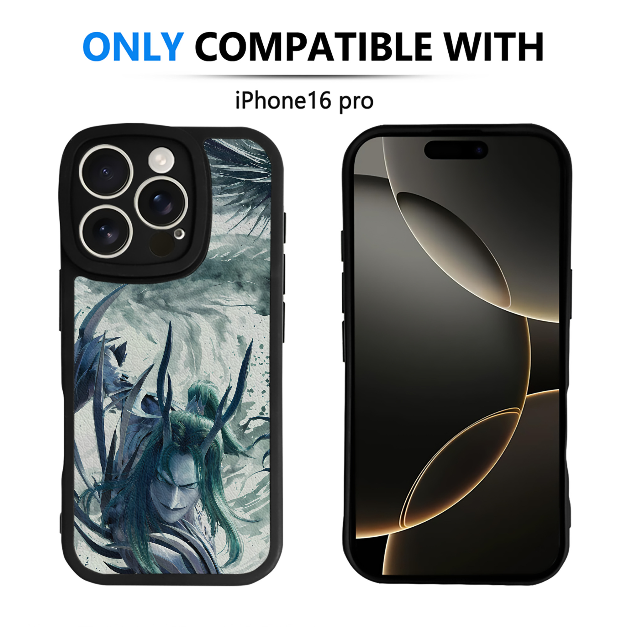 （画像用） Ne Zha 2 ナタ 魔童の大暴れ 【iPhone 16シリーズ対応】シリコンスマホケース（レザー調） 材質：シリコン